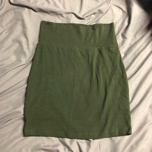 LAST CHANCE!!! Olive Green Mini Skirt